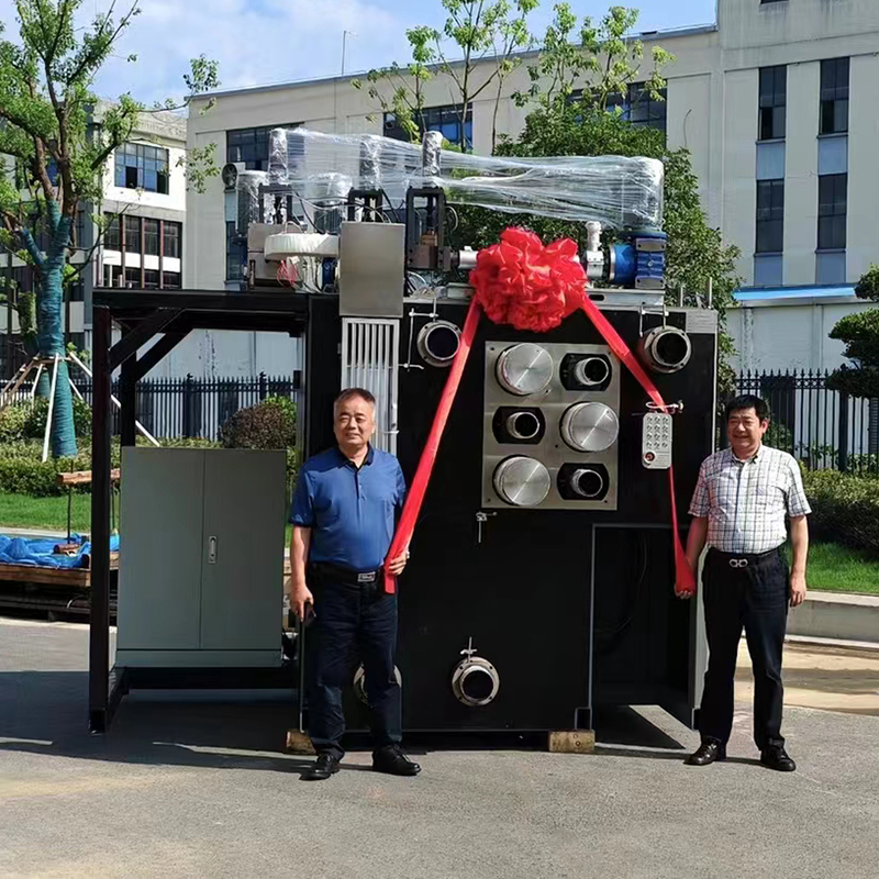 Machine à filer à fusion pilote à trois composants